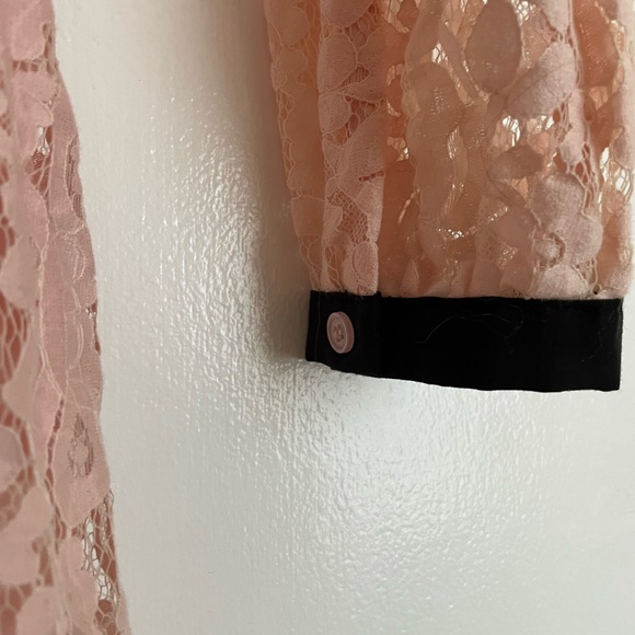 Hehe Pink/Black Lace Dress with Silk Slip - Picture 4 of 4